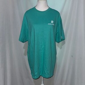 NWT Simply Southern Teal (Aruba) Short Sleeve Mama Bear tshirt size large